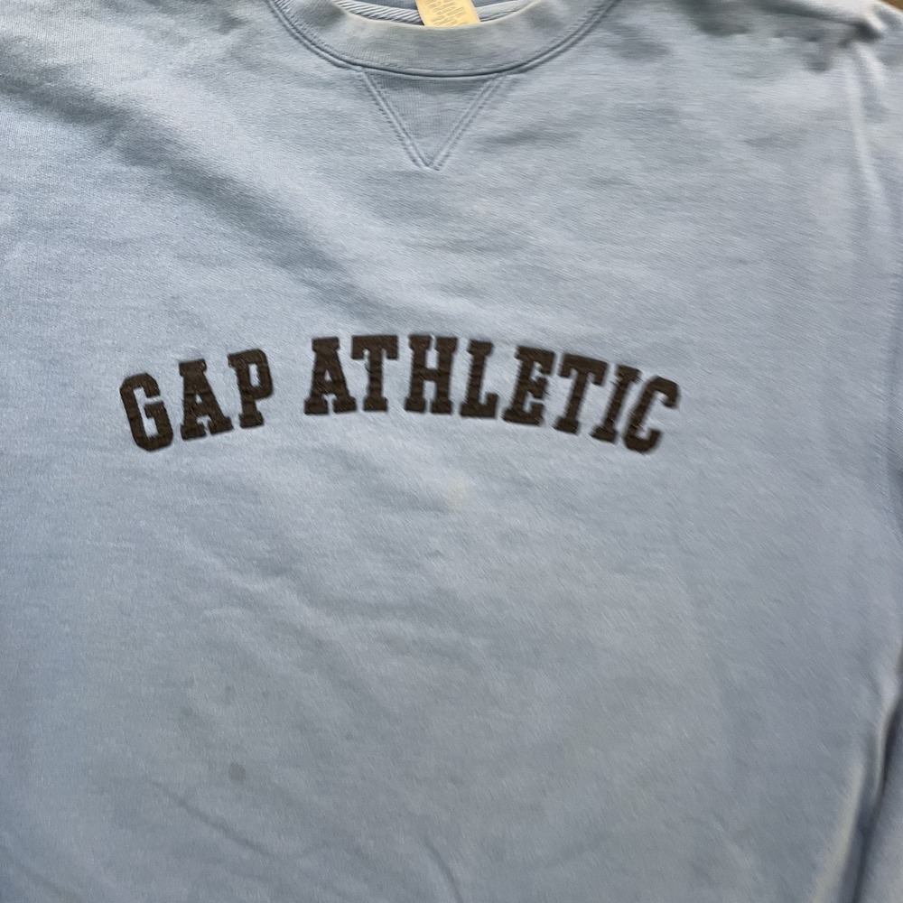 vintage Gap Athletic sweatshirt mens large Blue 1990s - Picture 2 of 9
